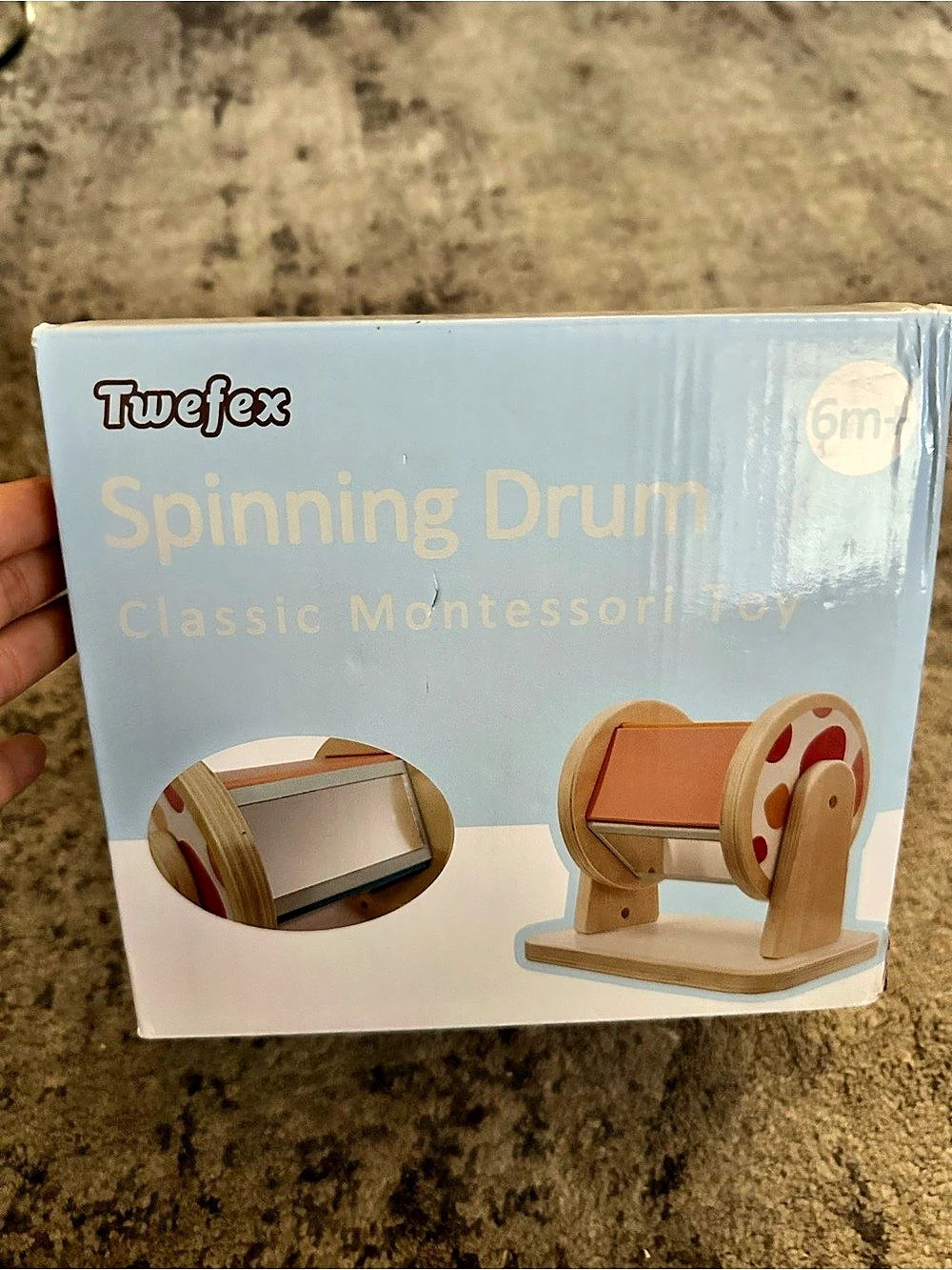 Twejex Spinning Drum Montessori Learning Toy